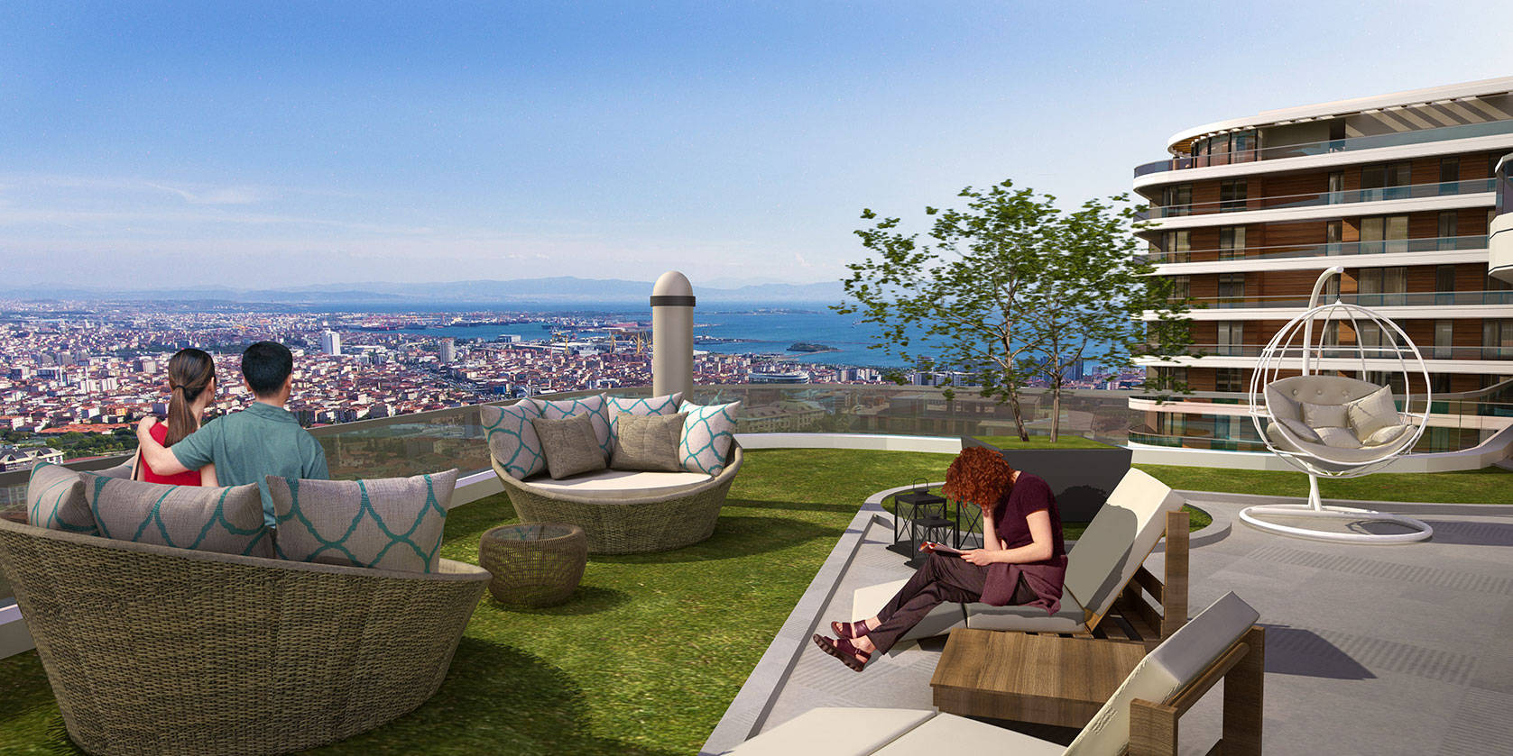 Sea View Istanbul Asia Apartments - Terrace apartments available