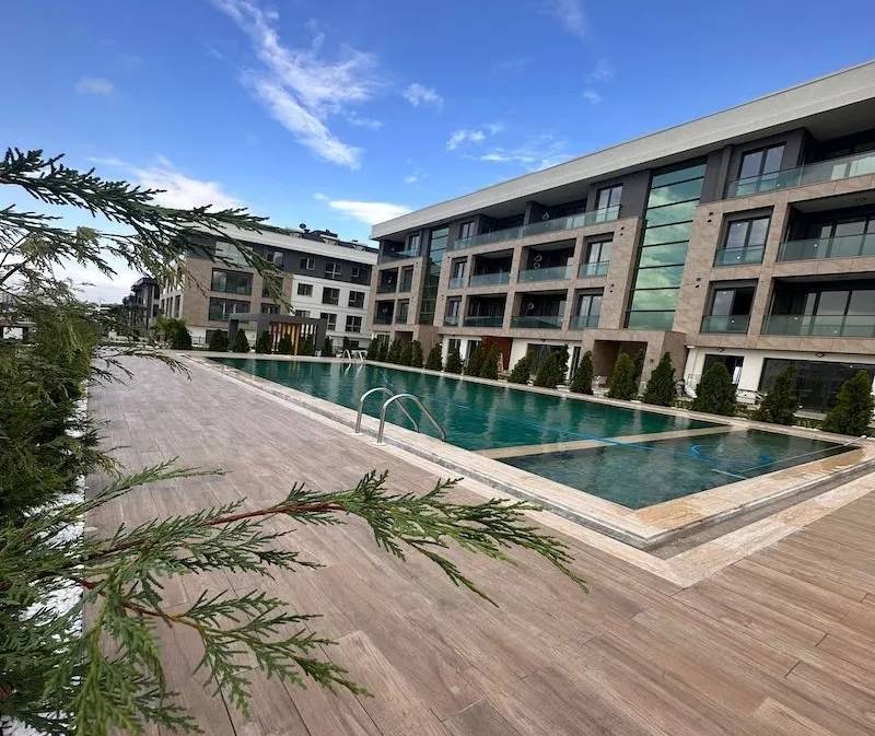 Smart Home Istanbul Property For Sale - Main view of modern apartments and communal pool