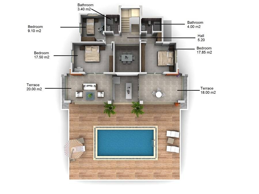 Modern Ovacik Villa - Quality Build
