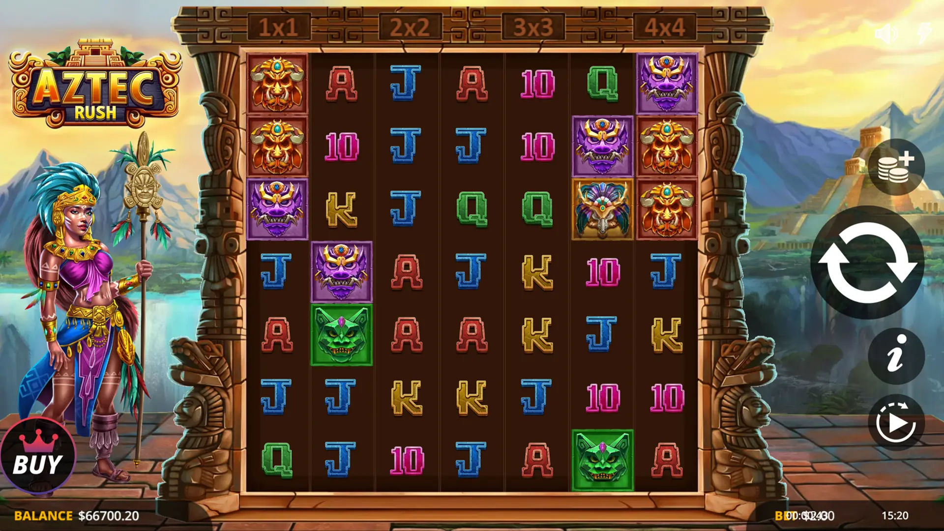 Gameplay for Aztec Rush