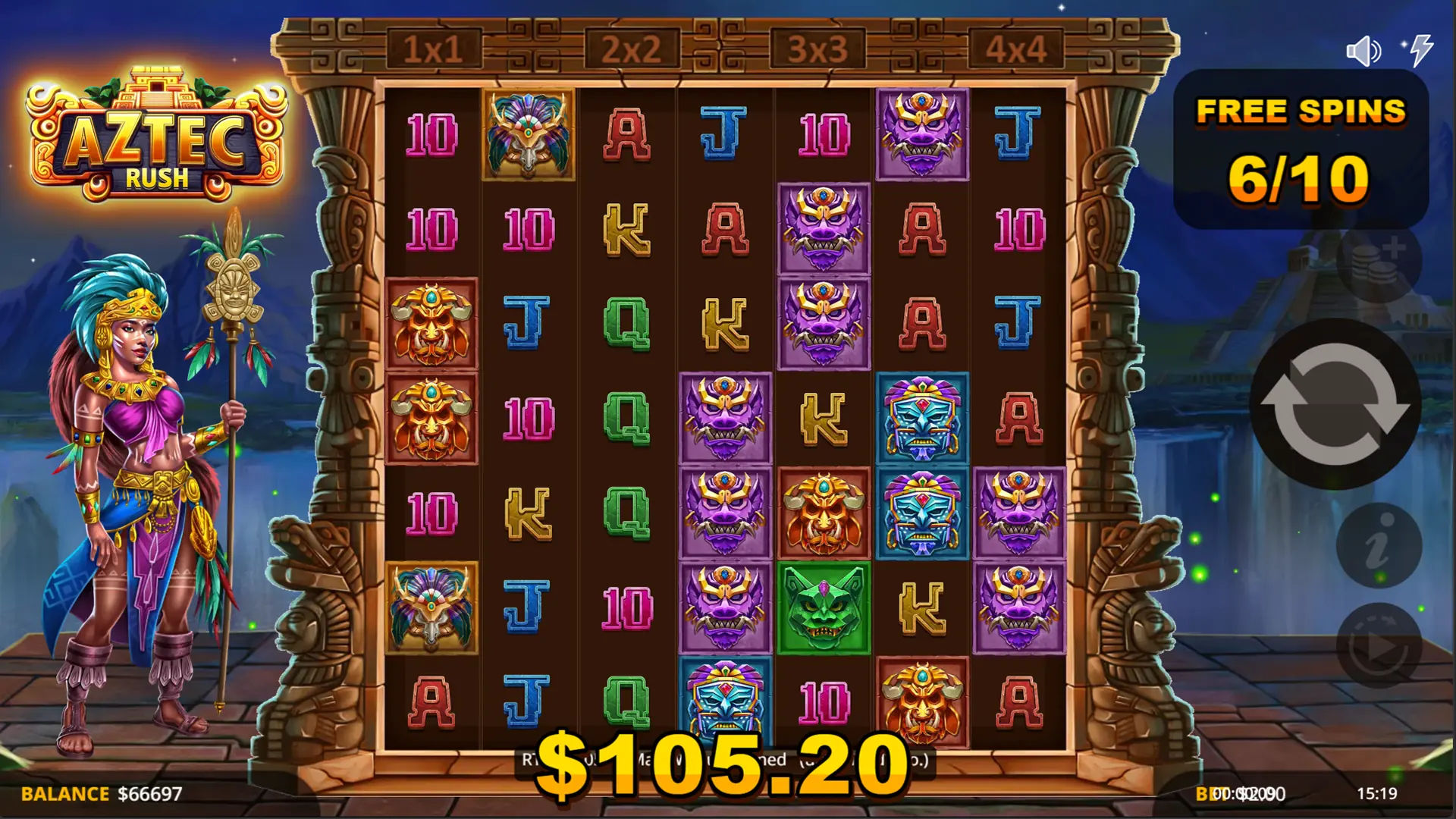Feature Game for Aztec Rush