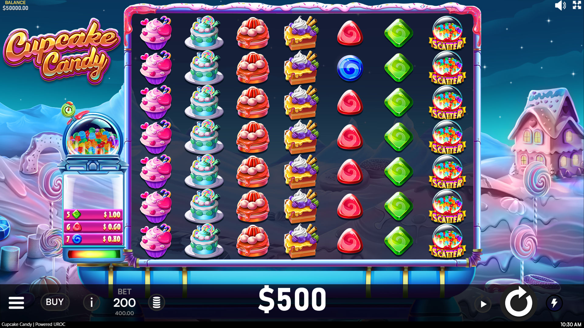Feature Game for Cupcake Candy