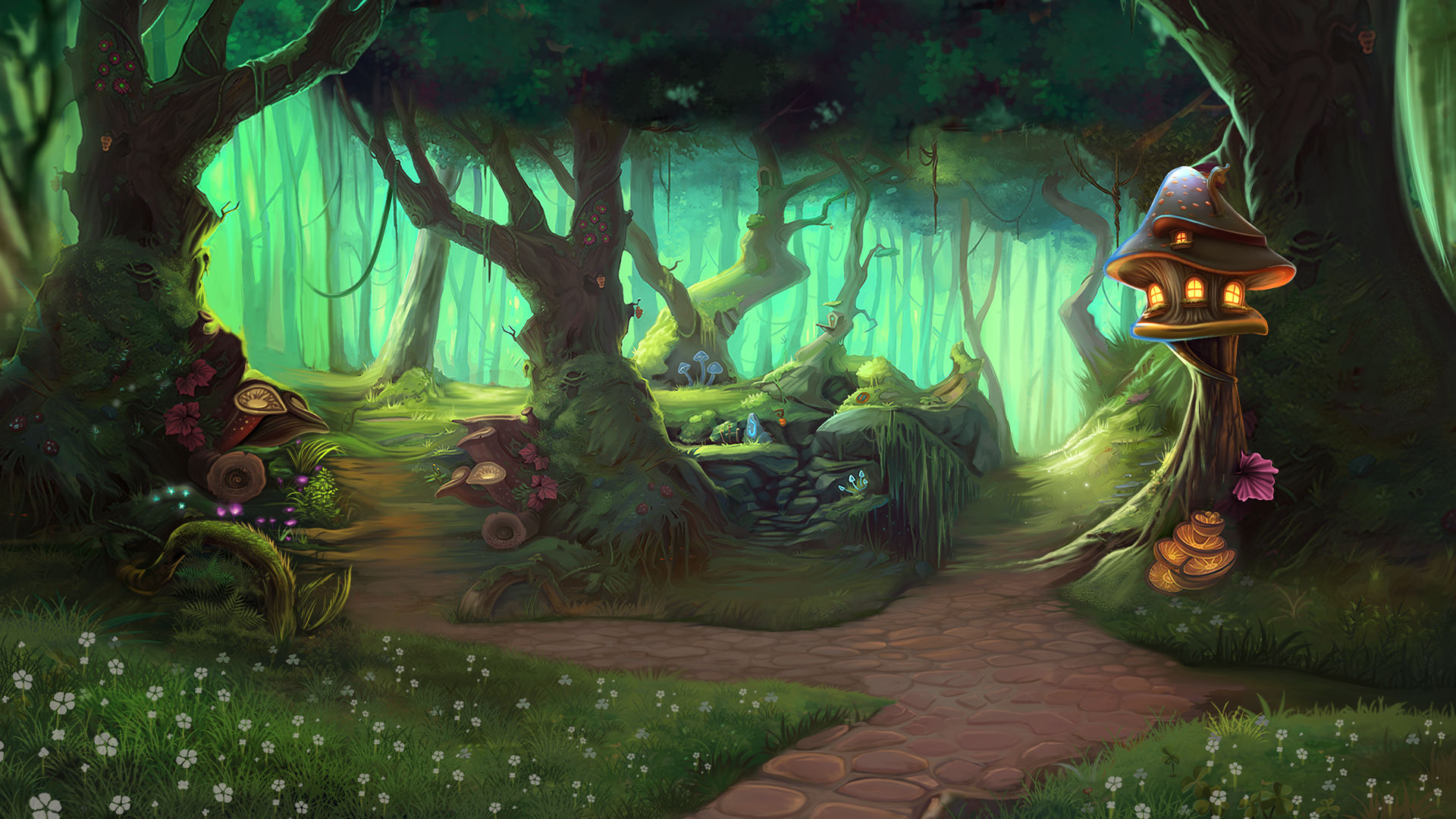 Fairy Grove Splash Background