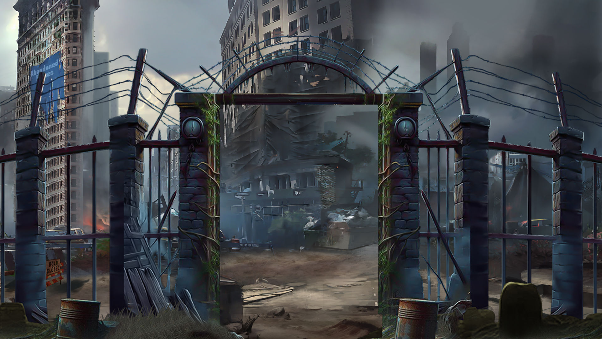 Zombies Go Wild Splash Background