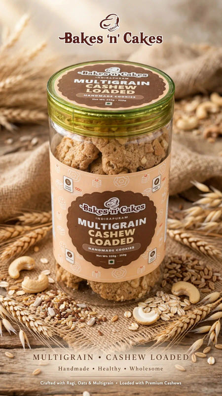 Multigrain Cashew Loaded Cookies