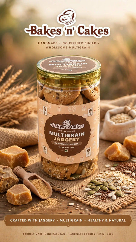Multigrain Jaggery Cookies