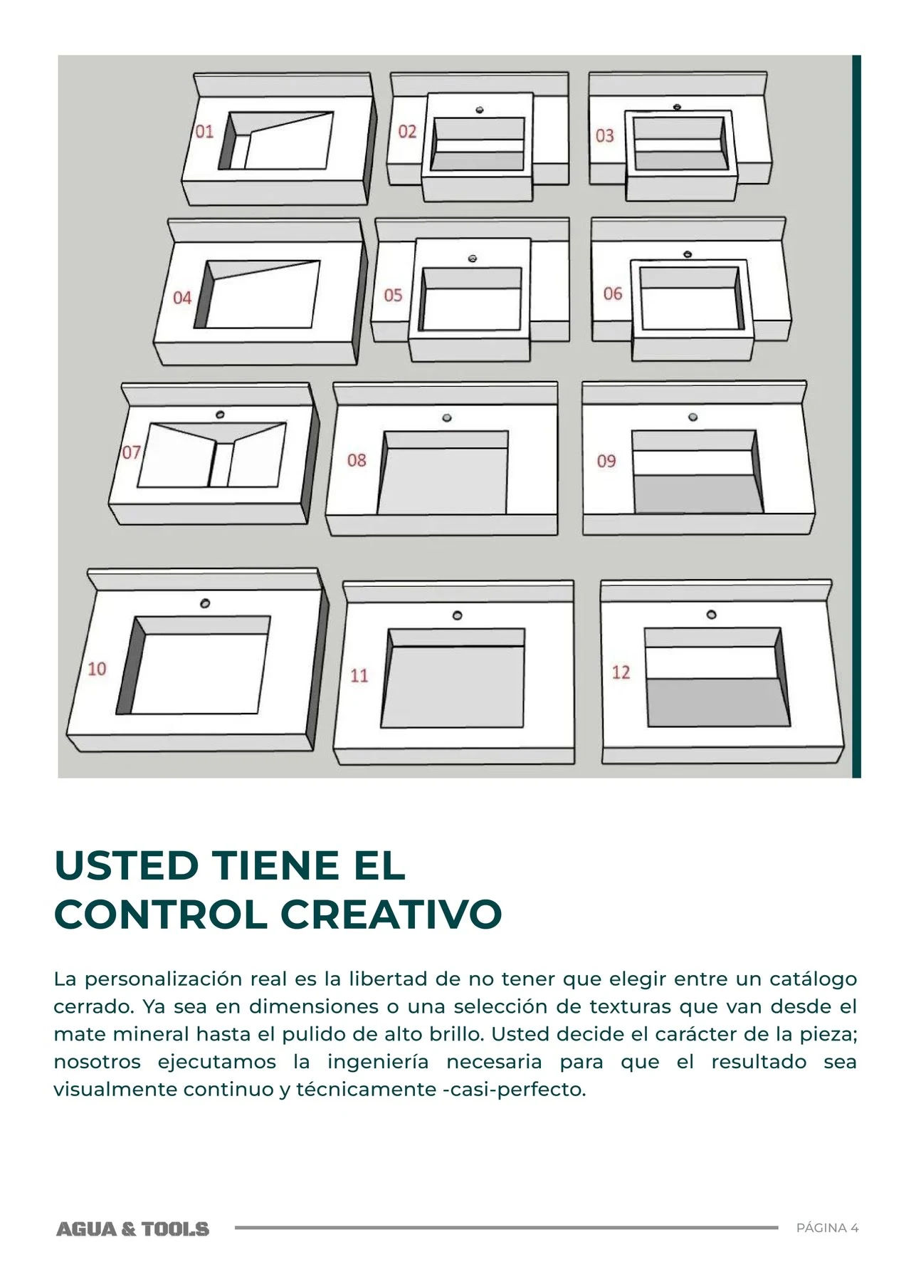 Usted tiene el proceso creativo- Página 4del catálogo de Lavamanos
