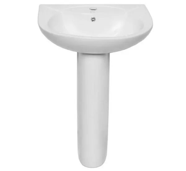 Lavamanos De Pedestal De 505mm X 415mm X 185mm De Cerámica