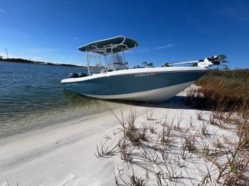 used catamaran center console for sale