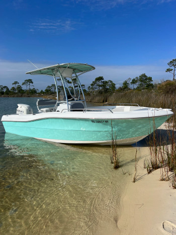 used catamaran center console for sale