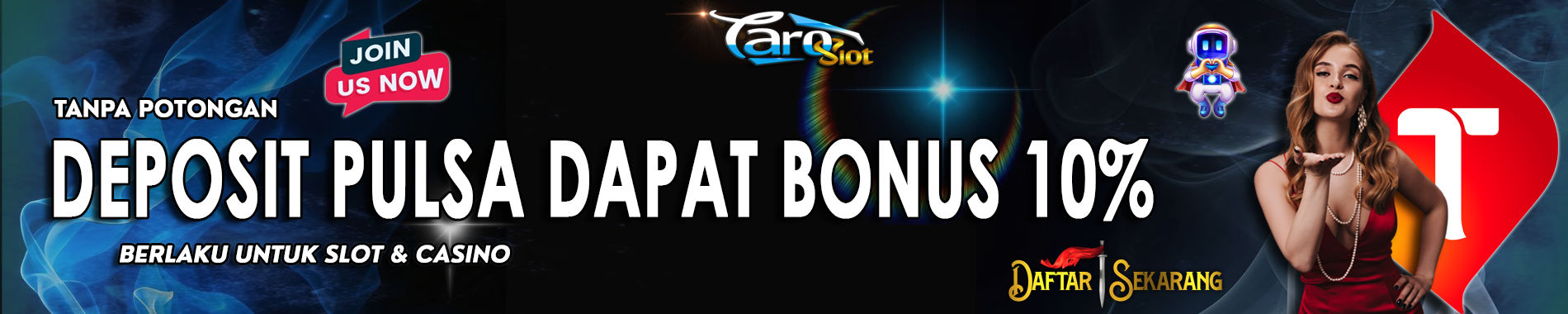 EVENT PULSA TANPA POTONGAN + BONUS 10% (SLOT&CASINO)