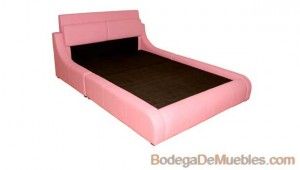 Base para Cama con detalles delicados y muy femeninos en rosa pastel perfecta para materializar tus sueños.