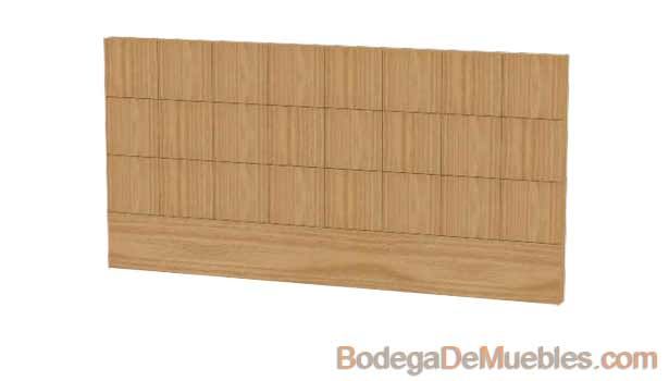 Cabecera para Cama básica minimalista con cuadros en relieve.