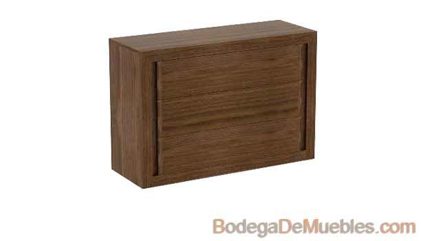 Comoda de Madera chica para habitaciones pequeñas, perfecta para ahorrar espacio.