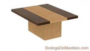 Mesa de Comedor rectangular contemporánea bicolor para 6 personas fabricada con wengue.