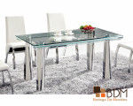 mesa rectángular-mesa para 6-cristal-comedor