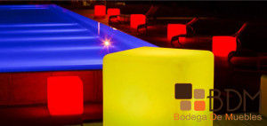 Taburete con led