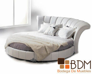 Cama Circular Color Blanco