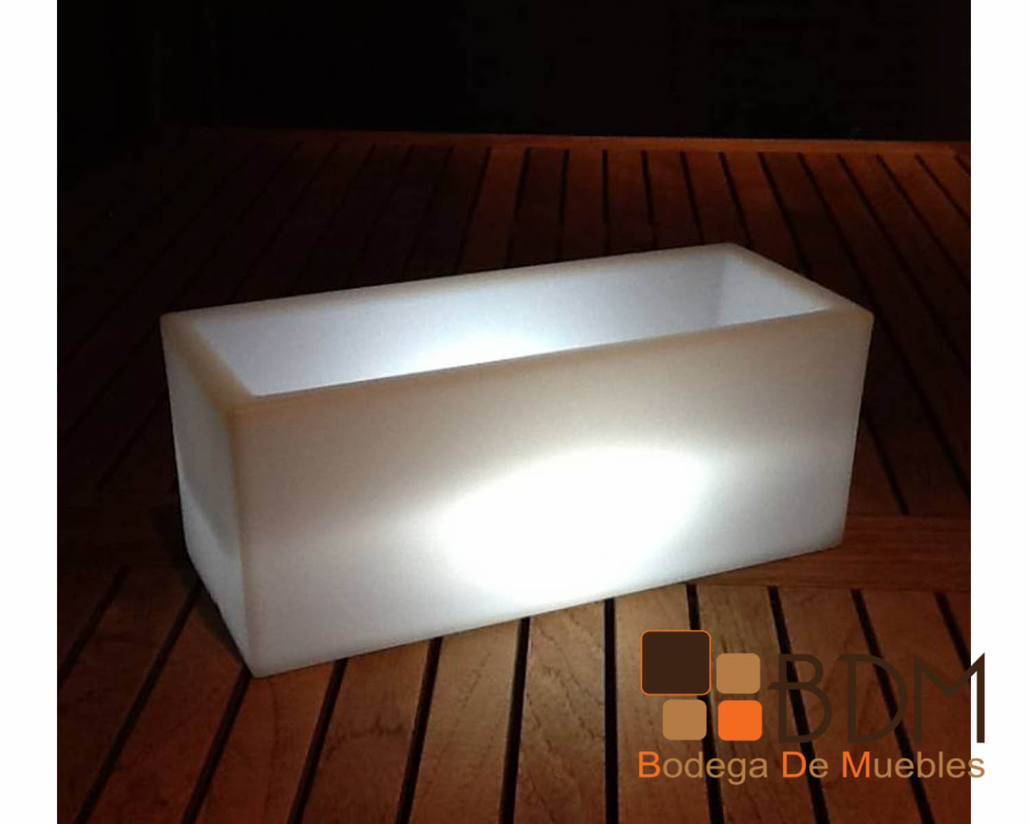 Macetero Tipo Jardinera con Luz Led