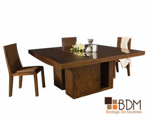 Comedor Estilo Cuadrado de Madera