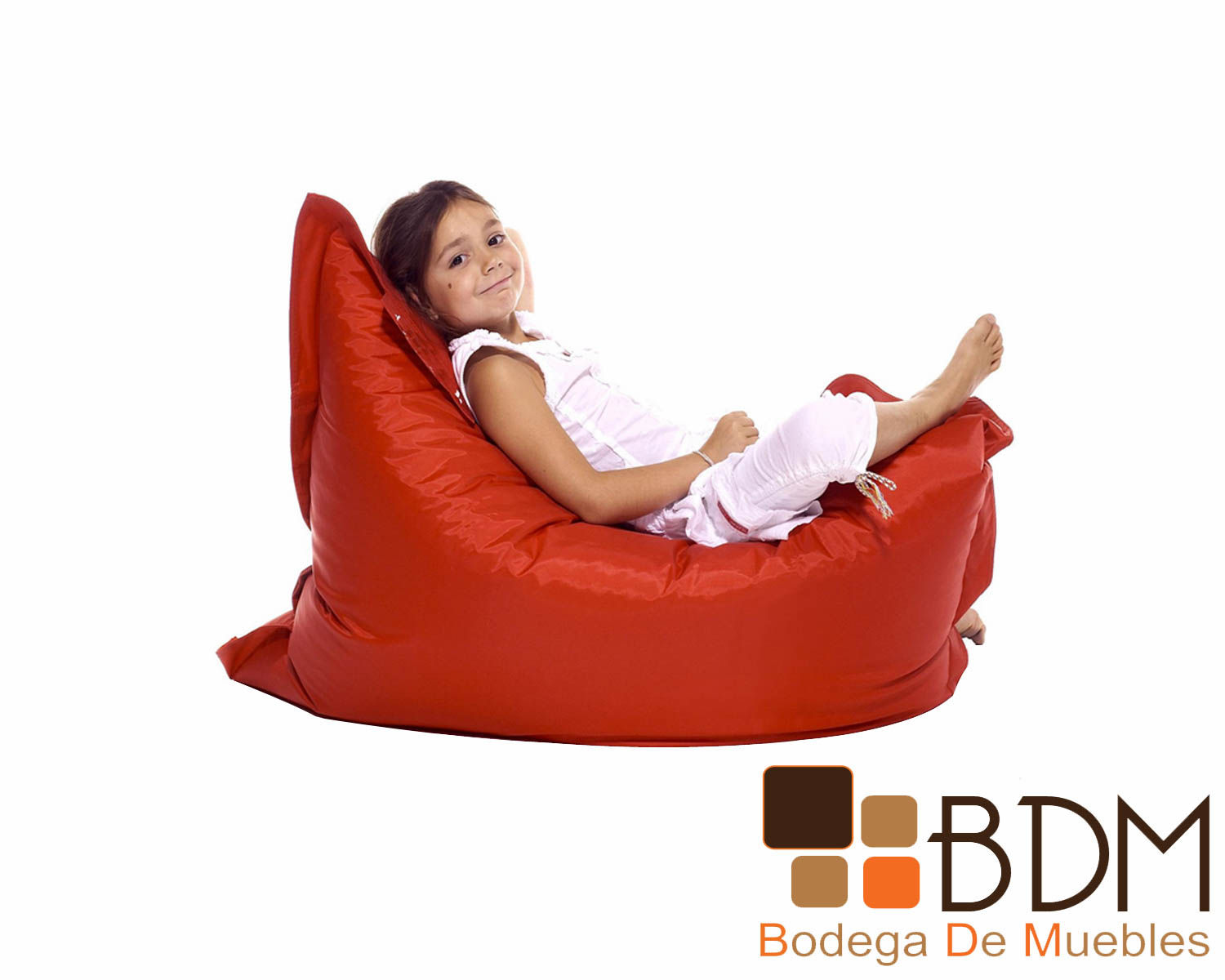 Puff L - Sillon, Puff para Niños Rojo en Forma de L