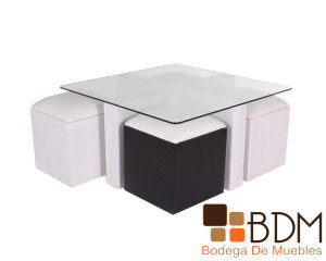 Mesa de Centro con Taburetes Kontempo LC 21