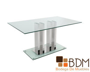 Mesa de Comedor de Cristal Esfena Corina