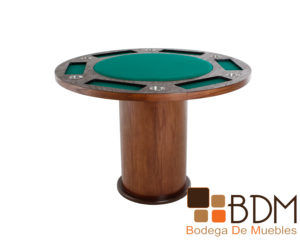 Mesa de Juego Redonda Kontempo Poker 6