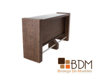 Barra de madera mdf con luz led color