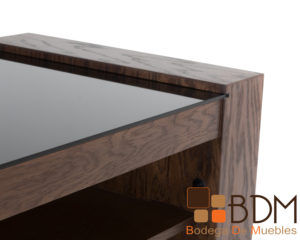 Barra de madera mdf con luz led color