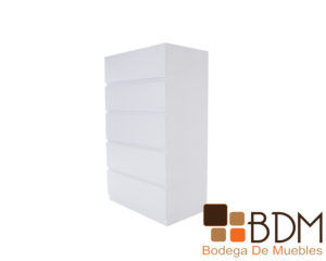 Cajonera moderna en color blanco madera MDF