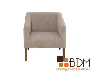 Moderno sillon ocasional con patas de madera