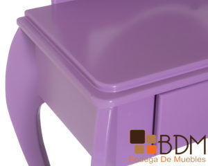 Peinador moderno en mdf color morado