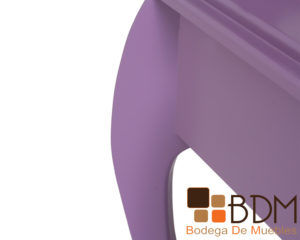 Peinador moderno en mdf color morado