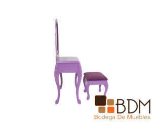 Peinador moderno en mdf color morado