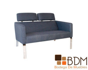 Love seat moderno con estructura en metal