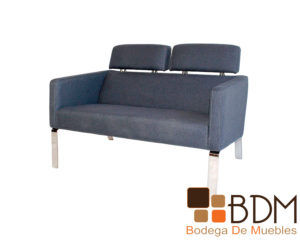 Love seat moderno con estructura en metal