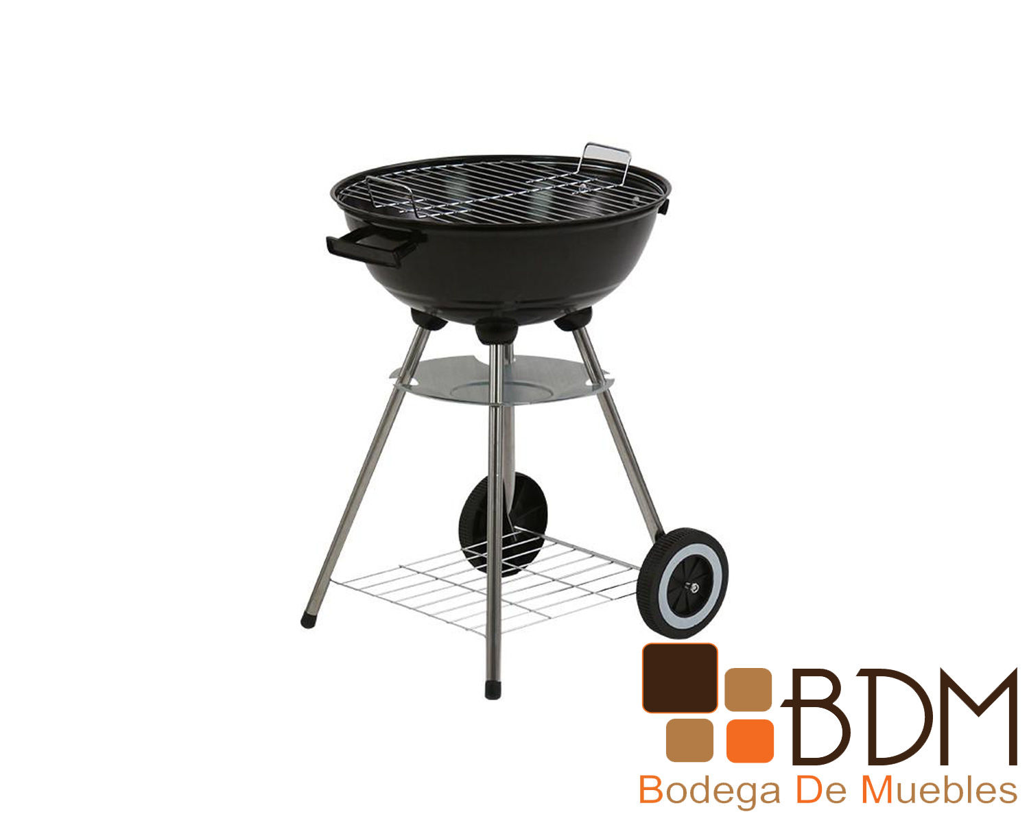 Asador circular con base de acero