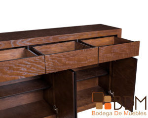 Buffetero en madera MDF enchapado encino nogal