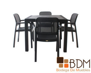 Set de comedor para exterior imitacion rattan