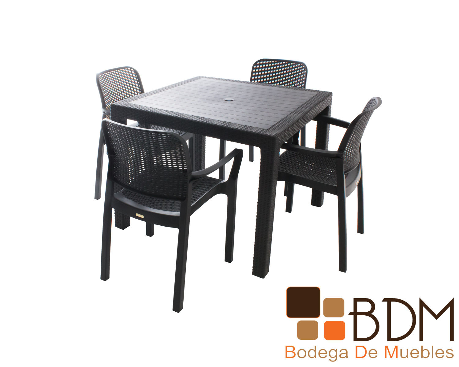 Set de comedor para exterior imitacion rattan