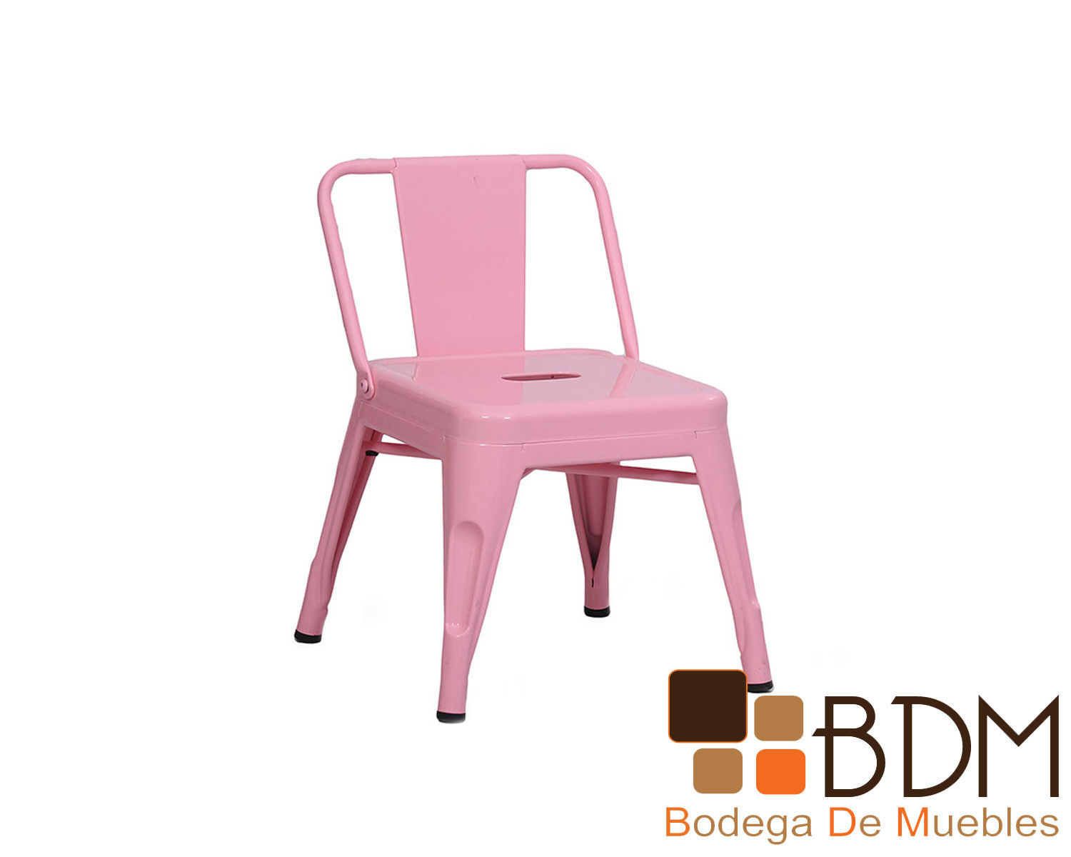 Silla Infantil Dolmen Duna 58 cm con Estructura de Metal Rosa