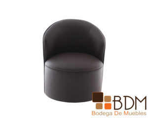 Sillon infantil estilo lounge negro tactopiel