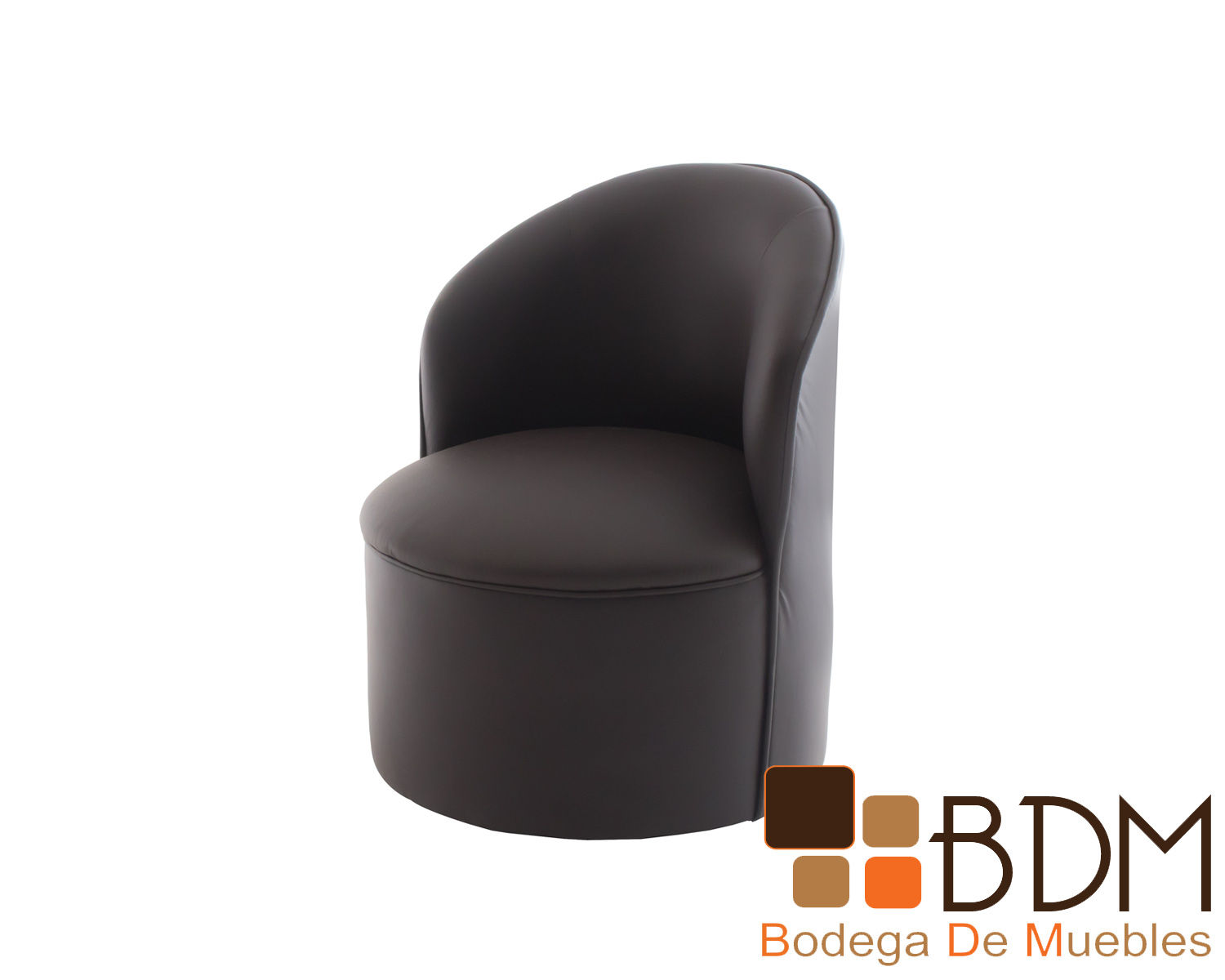 Sillon infantil estilo lounge negro tactopiel