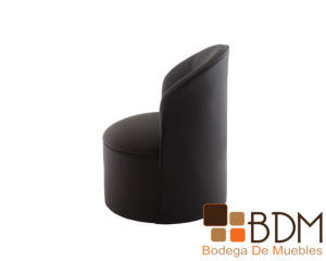 Sillon infantil estilo lounge negro tactopiel