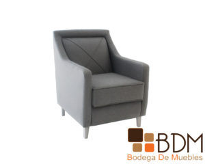 Sillon ocasional en color gris de madera