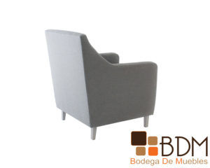 Sillon ocasional en color gris de madera