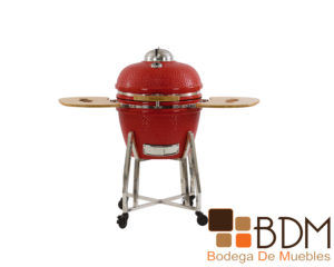 Asador ceramico de 18 pulgadas color rojo