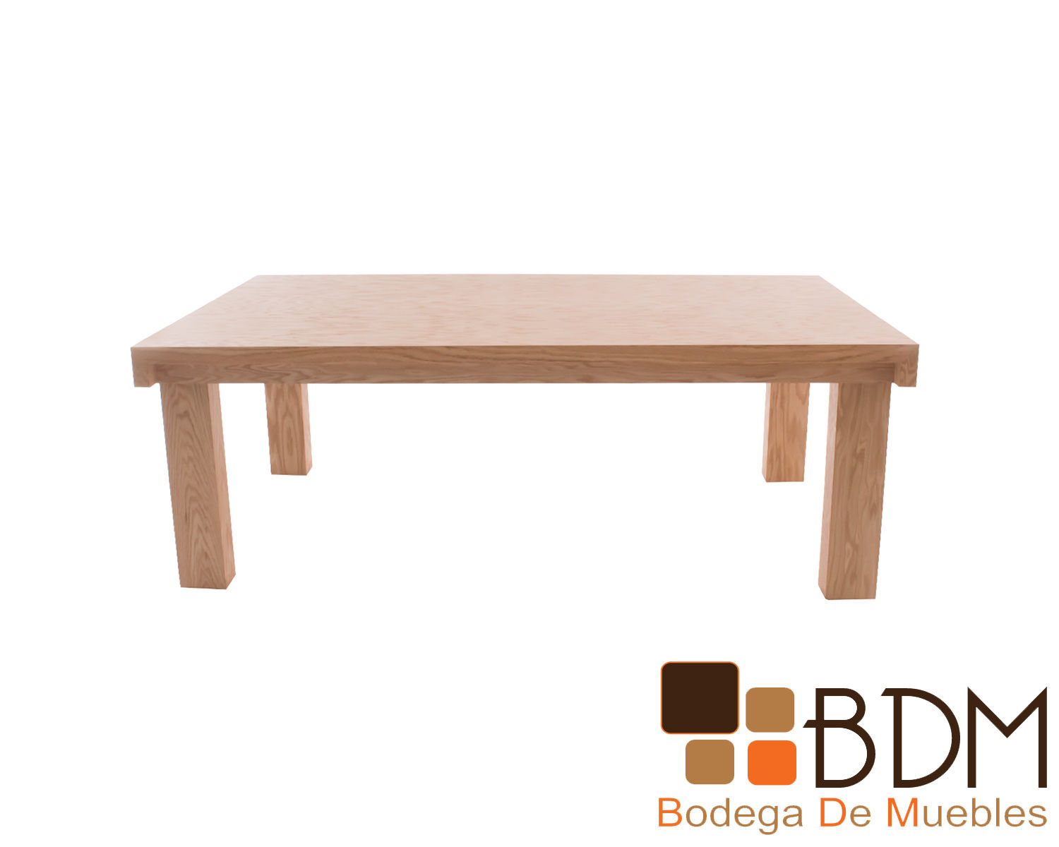 Mesa de comedor fabricada en mdf enchapada de encino