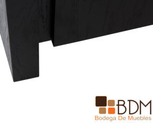 Bufetero color negro moderno con cajon en mdf